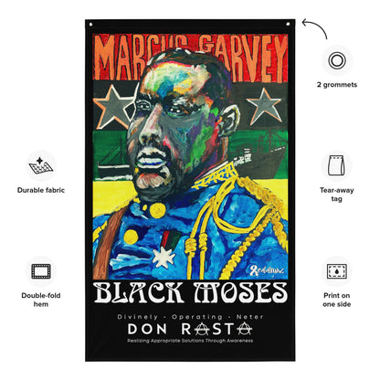 BLACK MOSES FLAG